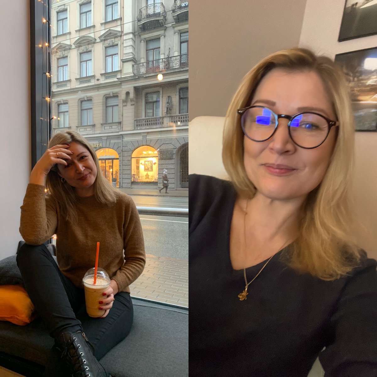 Start of pandemic vs now! Tagad esmu mierīgāka, sabalansētu dzīvi, plus pāris kg, plus brilles. Zaudēts daudz un smagi, bet arī iegūts. Līdzsvars.