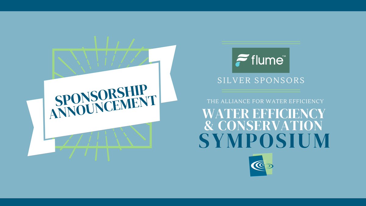 Thank you <a href="/flumewater/">Flume Smart Water System</a> for partnering with us for the 2023 Water Efficiency &amp; Conservation Symposium as one of our Silver Sponsors! 

Learn more about Flume's impactful work here: flumewater.com/?gclid=EAIaIQo…