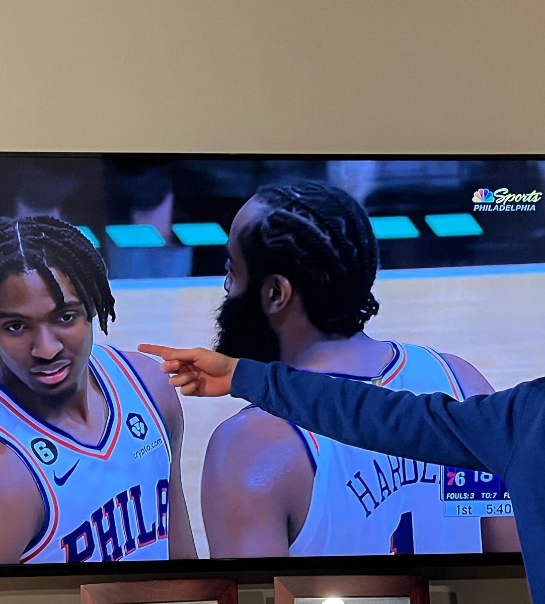 pfehlinger's tweet photo. .@TyreseMaxey So excited that my son Carter nominated his high school teacher Ms. Shelby R. for this honor! She will see you at the @sixers game on March 29 to be recognized! She is amazing! We would love to join her but tickets were $$$$ for us to be there 😢 https://t.co/wD0eeK0m4P
