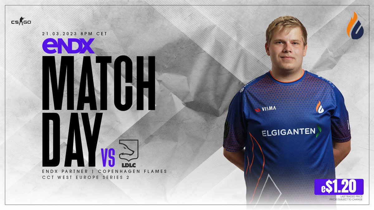 endx_gg's tweet photo. It’s getting FLAMING hot in here…🔥 @CPHFlames are facing @LDLC_OL_eng in CCT West Europe Series 2 at 8PM CET tonight!!

Make sure to secure your shares of CPHF players before the game starts! 📈💸

#endx #endxarmy #trading #cphflames #csgo https://t.co/9Bqis5AHUZ