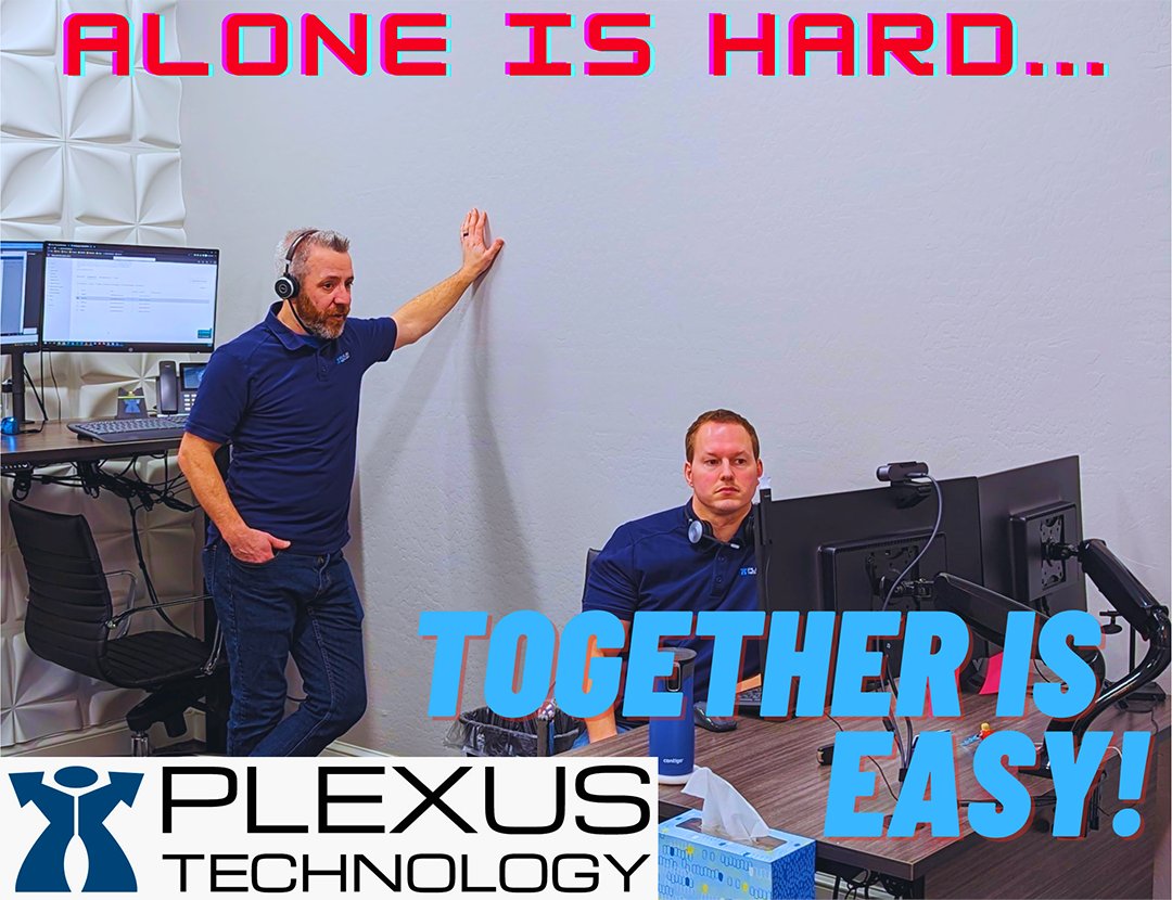 plexus_tech's tweet photo. Don’t let your IT team fall behind. By
combining forces with Plexus Technologies’
co-managed IT services, you can guarantee your
success.

Reduce your risk of extended IT downtime by joining
forces with Plexus Technology; we will strive to support
your IT staff. You can leave your competition behind by
staying ahead of the latest technology trends.

Check out our free “How to Choose the Right
Co-Managed IT Partner for Your Business” checklist to
see if we are the right fit for you. https://t.co/1MKW8ioBHe

Contact us to learn more about our co-managed IT
services and the benefits that come with them.
https://t.co/1DuchvpPtq

#PlexusTechnology #cybersecurity #manageditservices
#VoIP #smallbusiness #marketing #Arizona
#comanagedIT #informationtechnology #AZ
#Arizonabusiness #cloudservices #digitalmarketing
#itcompany