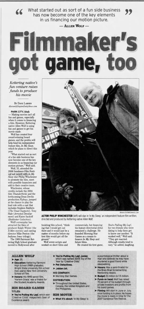 pwinchesterfans's tweet photo. #totallyrandomtuesday Promo article for 2010 indie film "In My Sleep" with writer/director Allen Wolf.  Watch on DVD or Vudu.
#PhilipWinchester #InMySleep https://t.co/AU2BhkhODY