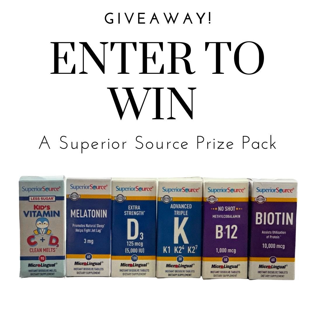 Enter the @SuperiorSource Vitamins & Supplement Giveaway! 

Plus save up to 30% and get free shipping!  

Get all the details --> savingyoudinero.com/2023/03/20/wal…

#NoPills2Swallow #SuperiorSourceVitamins #Microlingual #InstantDissolveTablets