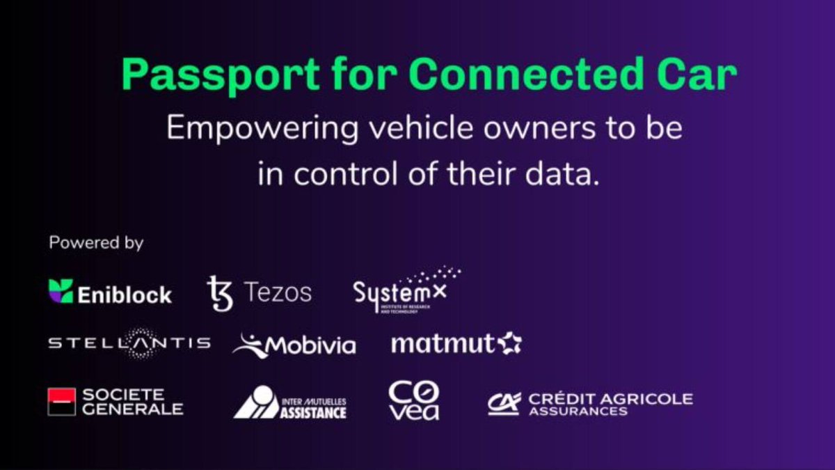 Tezos powered “Passport for Connected Car” solution is now ready to transform the automotive sector. @tezos @EniblockHQ @IRTSystemX @SocieteGenerale @XTZNews @IgnoranceIt #Tezos #XTZ #Automotive #ConnectedCar #Innovation #Blockchain alexablockchain.com/tezos-passport… via @AlexaBlockchain