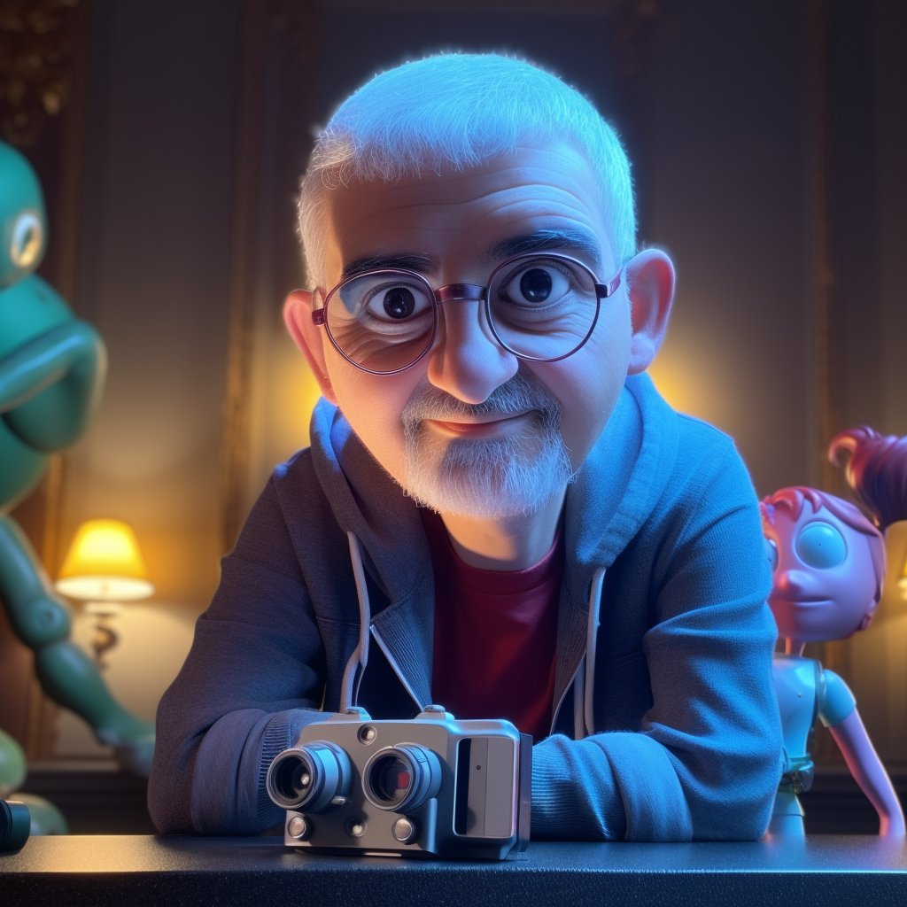busegursoyelt's tweet photo. "Just upgraded the AI-generated image of @ErhanErkut   and turned him into an animated character! 🎉 Check out the improved version 👀 #AI https://t.co/SUiLiobbLh