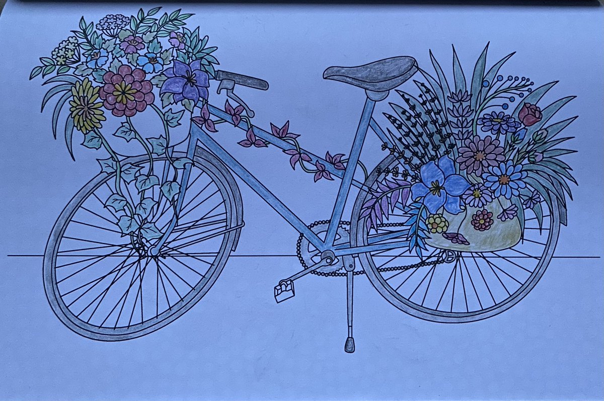 #coronaviruscollection #art #bicycleart #flowerart