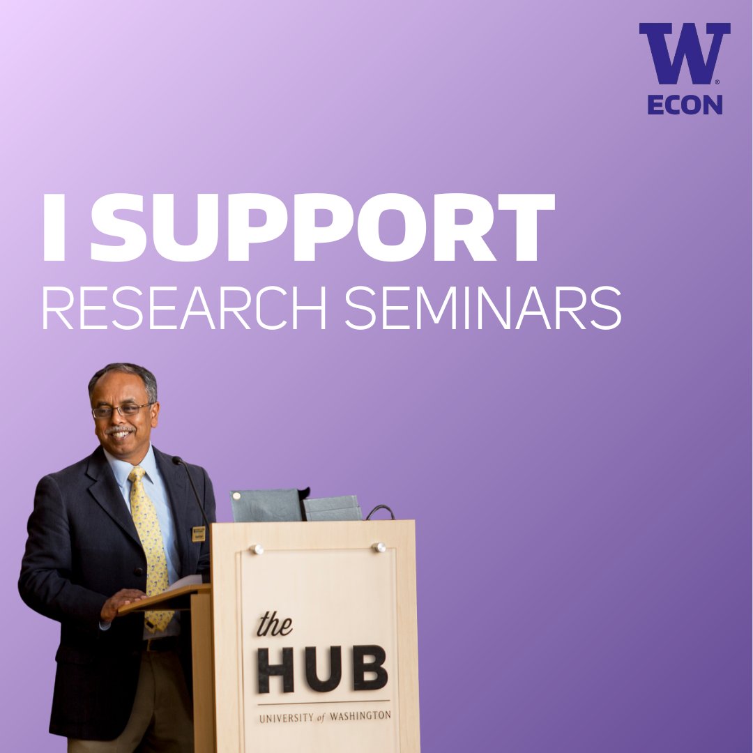 Husky Giving Day is coming up on April 6th! Did you know that the Friends of Economics Fund supports four seminar series in different fields of economics?  givingday.uw.edu/o/university-o…