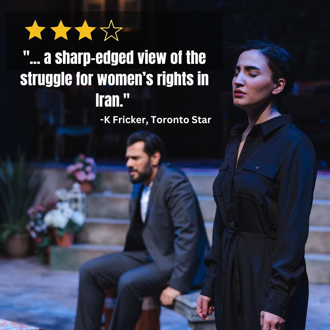 BustleandBeast's tweet photo. “… a sharp-edged view of the struggle for women’s rights in Iran.”~Toronto Star

ANAHITA’S REPUBLIC by Hengameh E Rice

March 17-April 2, 2023
Tuesday-Saturday @7:30pm
Saturday &amp;Sunday @ 2pm

Tickets: $20 https://t.co/Ry17deTkCv #woman_life_freedom https://t.co/hbchwHM7t8
