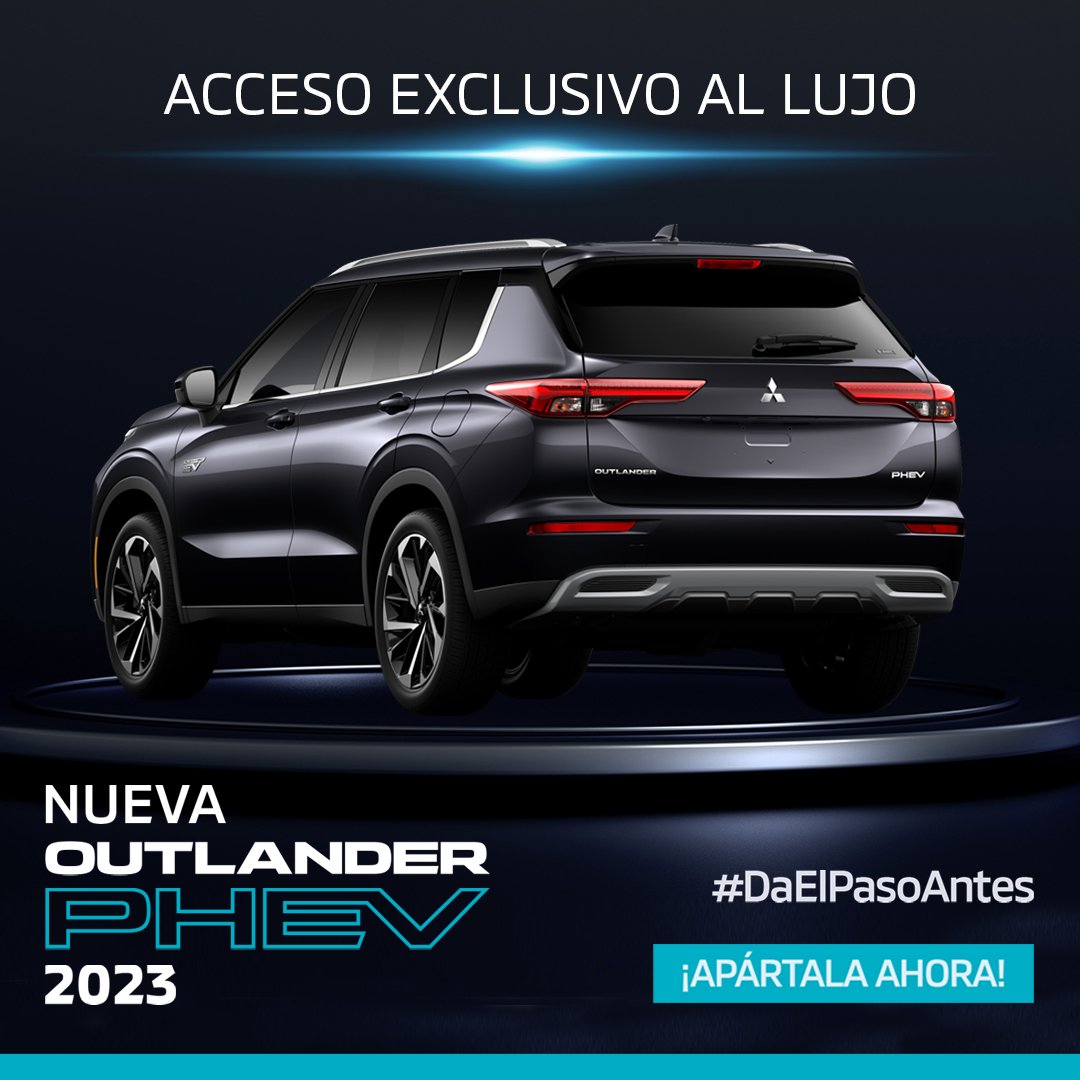 Quiero_Auto's tweet photo. Mitsubishi Motors de México inicia la preventa digital de la totalmente nueva Outlander PHEV (Plug-In Hybryd Electric Vehicle) 2023 contará con 3 versiones:
SE Plus 918,700 MXN
Limited 990,000 MXN
Diamond 1,058,500 MXN https://t.co/aJIIYEUbF7