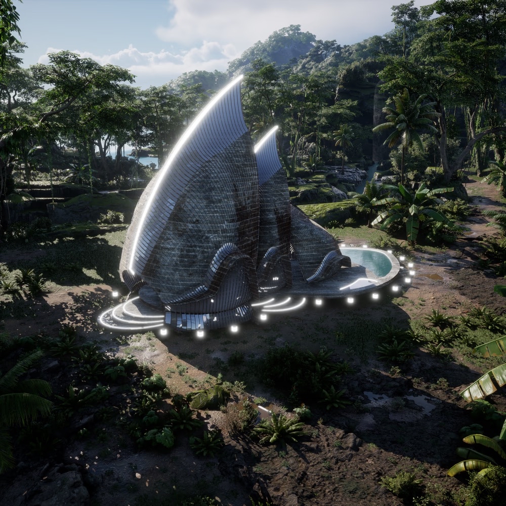 Tugeest's tweet photo. @keysmetaverse I couldn't be more excited about the building of the mansions. Sneakpeeks take my breath away. The day I can walk around in my mansions is the day the sun shines the brightest. https://t.co/JB9WPjbBiM