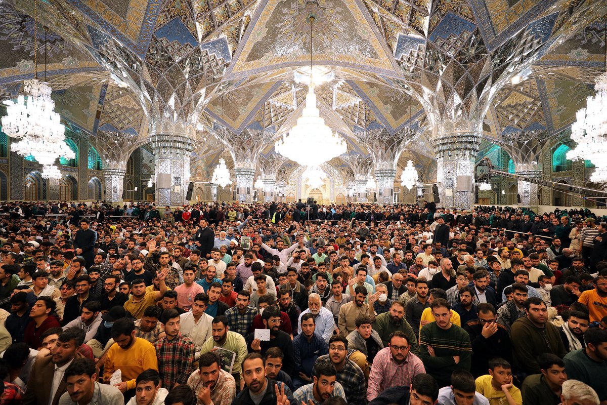 Khamenei_m's tweet photo. 📸 Leader's speech on the first day of 1402 Persian New Year

On the first day of the 1402 Persian New Year (March 21, 2023), the Leader of the Islamic Revolution, delivered his annual speech in the Imam Reza's (pbuh) shrine.

https://t.co/yJyJIKv6sM https://t.co/INNkQaVone