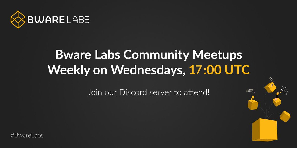 AlchemyVLDT's tweet photo. 👥 Introducing the Bware Labs Community Meetups!

📣 Join us every week on Wednesday, 19:00 UTC+2 and find out about everything new at Bware Labs hot from the press!

📌 Join our Discord server and tune in to the first meetup tomorrow evening!

https://t.co/2tNy2MXM3W https://t.co/sjDZ1guzlx