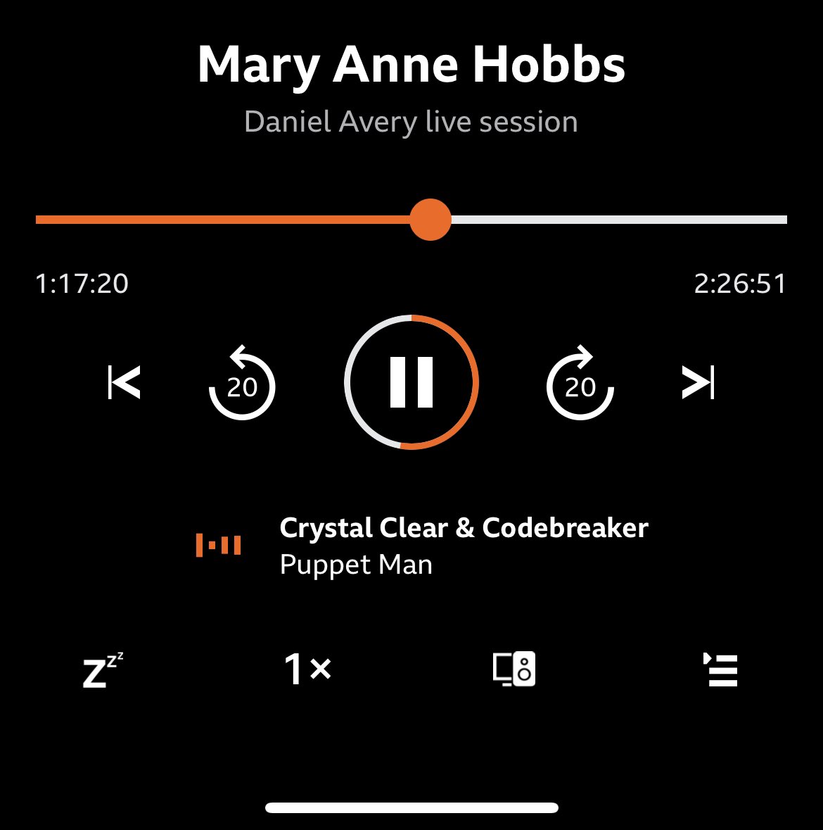 rooevans's tweet photo. #lateAgain - just catching up @maryannehobbs - #fabulous #puppetman @BBC6Music https://t.co/1oEWoXorAA