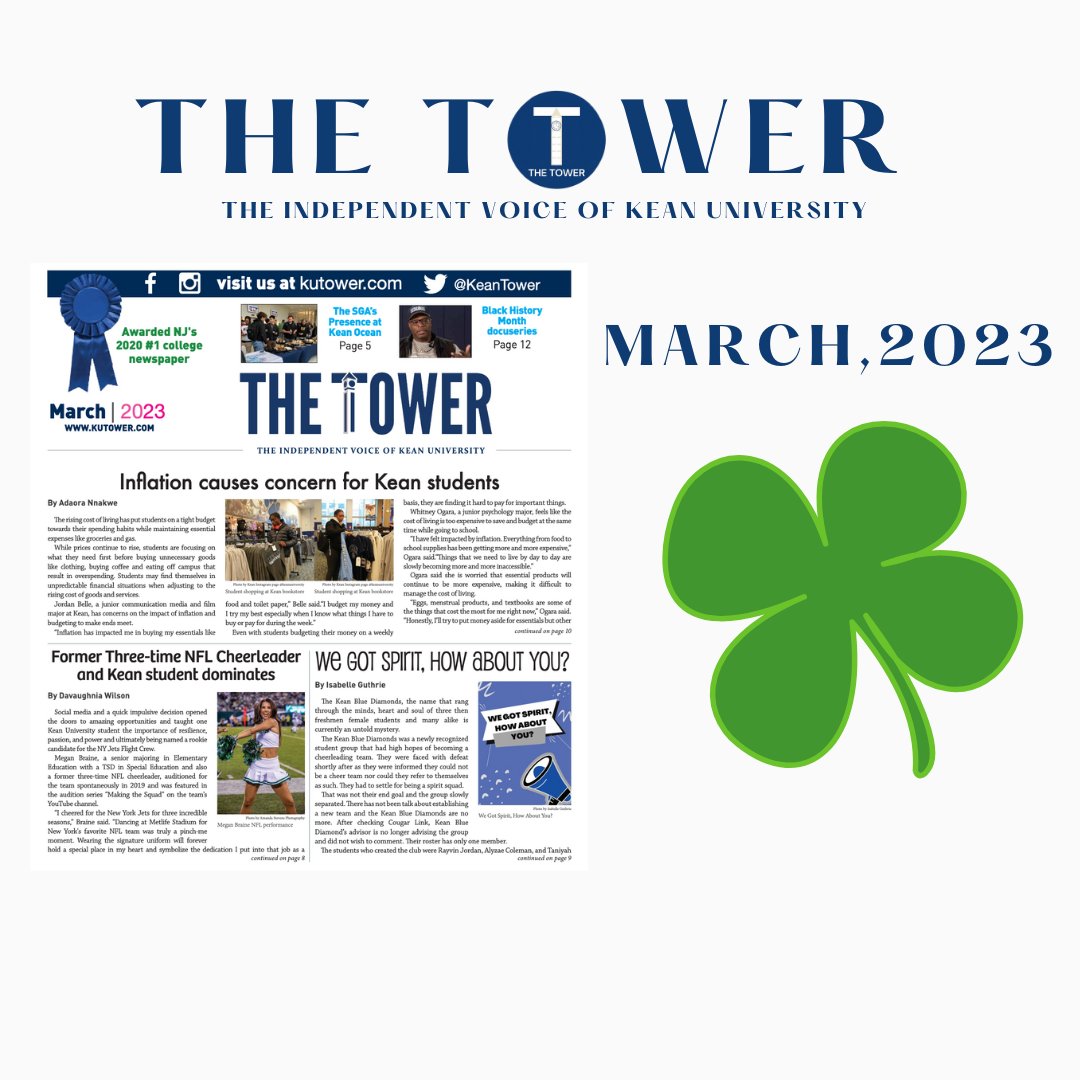 Our March issue is live! You can read it at kutower.com 📰🗞️