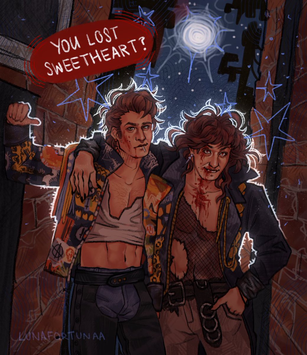 A very niche au in which Steve and Eddie are vamps from the Lost Boys 🕸️🦇🩸
#steddie