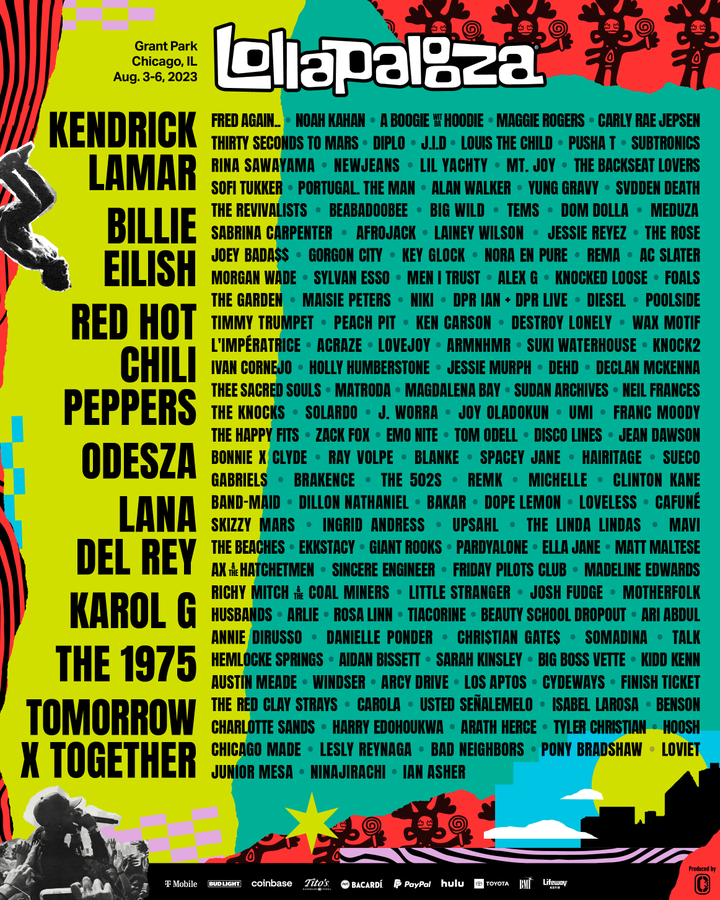 2023 Lollapalooza lineup Steve Hoffman Music Forums
