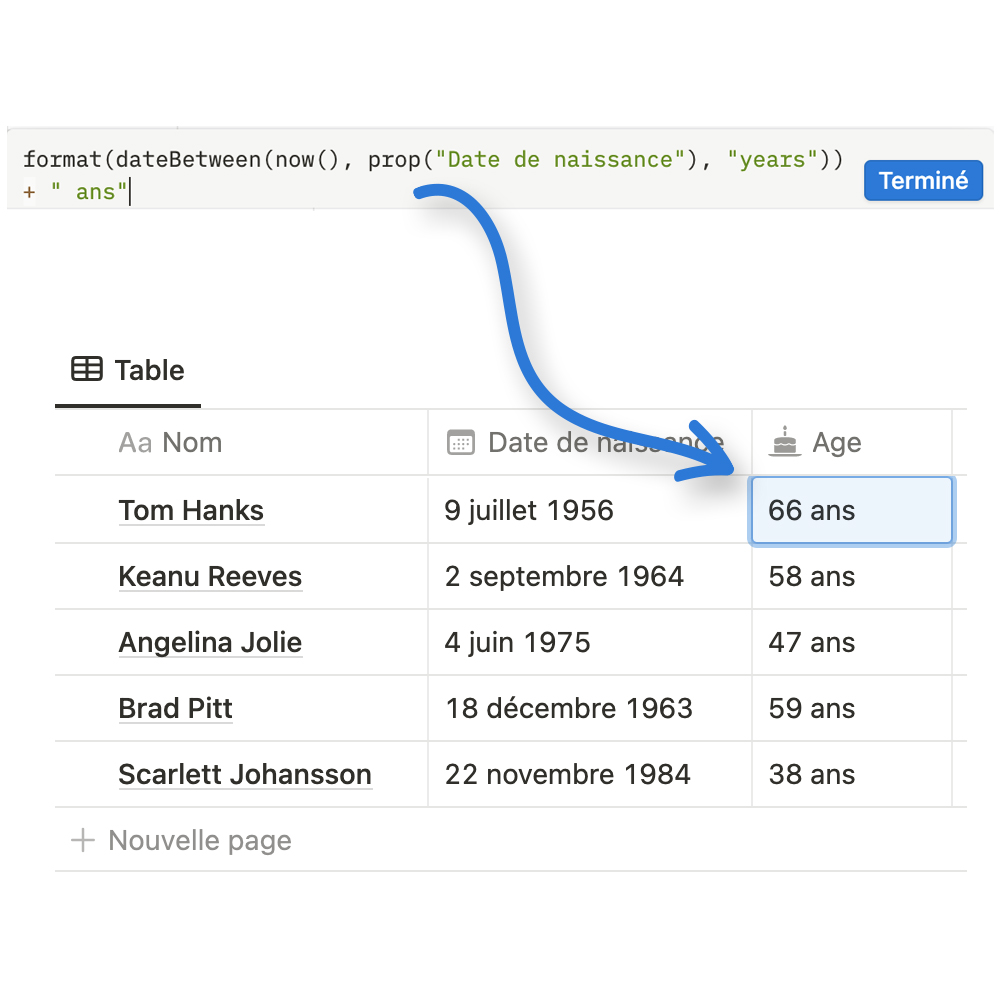 vincentgrattery's tweet image. Si tu veux gérer les anniversaires automatiquement dans @NotionHQ, utilise cette formule pour ça ! #NotionFormula #notiontwt