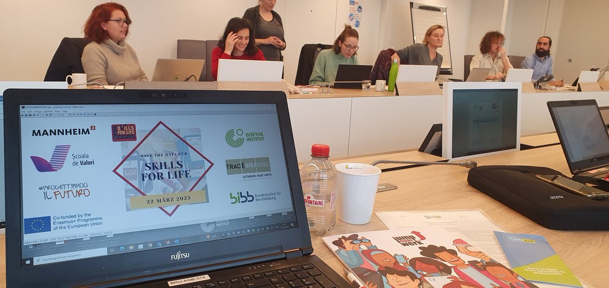 Today, last #ErasmusPlus transnational project meeting hosted by Tracé Brussels. See you tomorrow at our closing conference, discussing early orientation & life skills empowering  young people in #Europe #EYY2022 #EYS2023 #TransitionToWork start-net.org/en/news/skills…