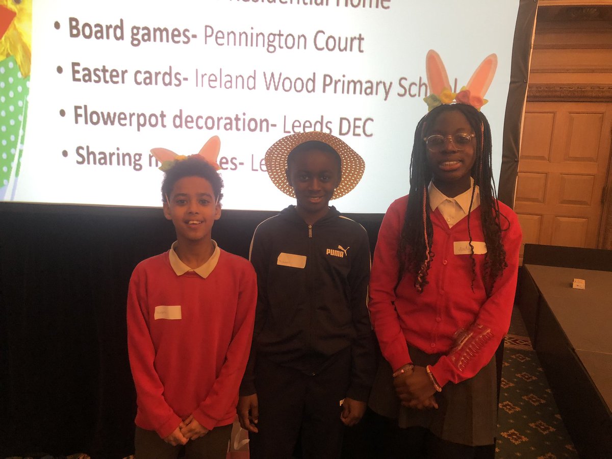 DECLeeds's tweet image. Wonderful to see so many bunny ears at our @IntergenLinking celebration today at #Leeds civic hall. @Linking_Network #friendship