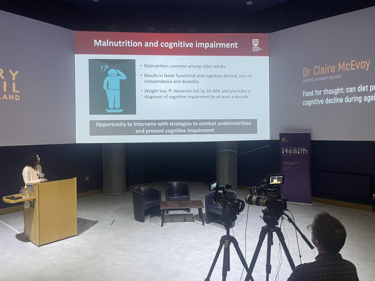 ‘Weight loss ⬆️ dementia risk by 30-40% and precedes a diagnosis of cognitive impairment by at least a decade’ <a href="/McEvoyClaire/">Claire McEvoy RD</a> #DairyCouncilNI