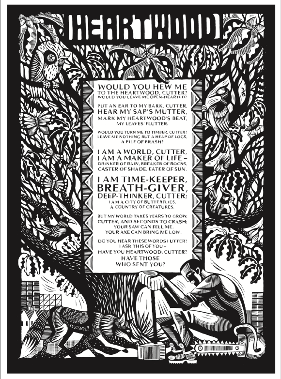 Hello - 'Heartwood', a protest-poem I wrote for the people of Sheffield during their 'Tree Wars', is now downloadable as a high-res 'broadside' poster here:
thelostwords.org/resources/
Art by <a href="/nickhayesillus1/">nickhayesillustration</a>
Fully free to print, sing, share, translate etc for tree protests anywhere.
