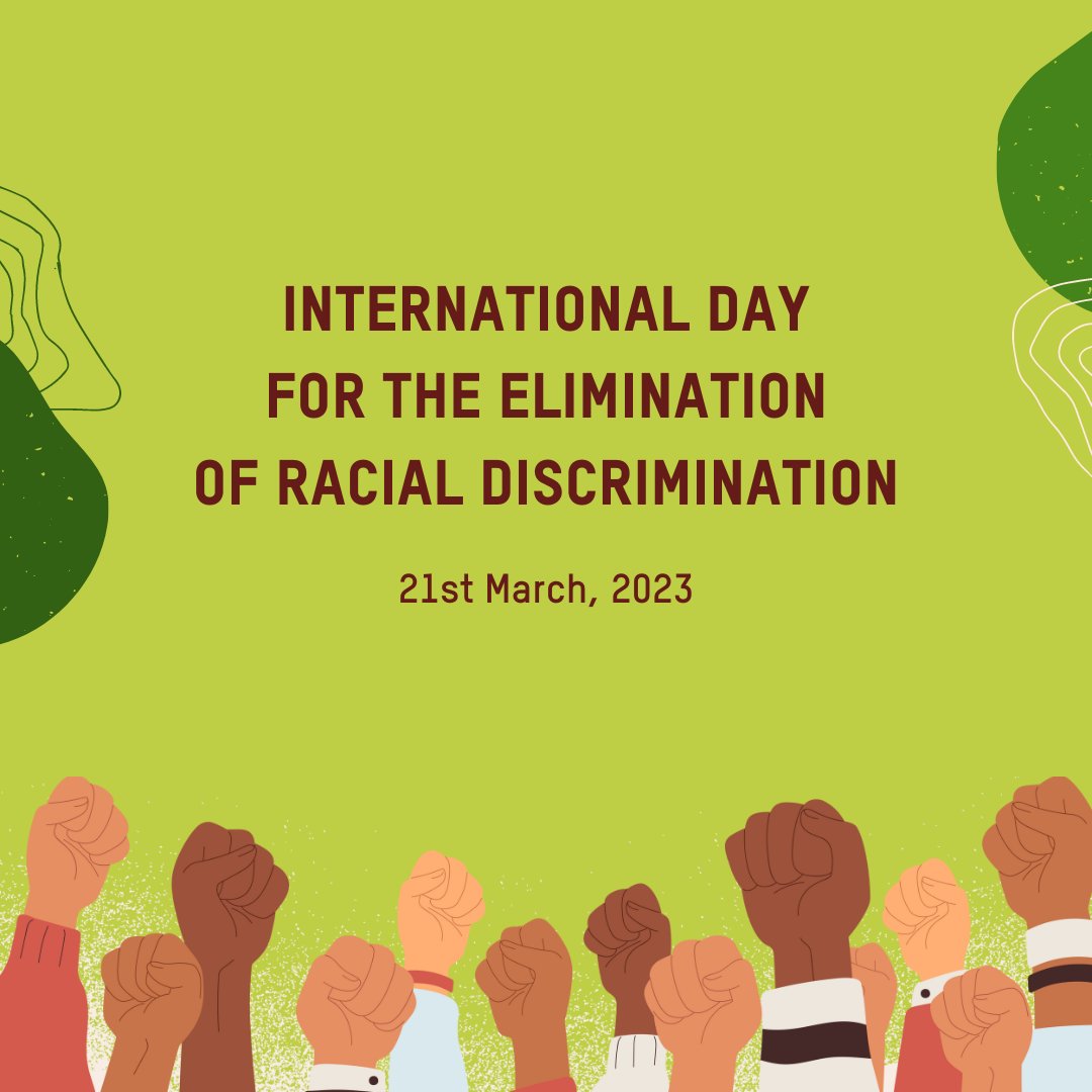 Today is International Day for the Elimination of Racial Discriminations and we want to reaffirm our commitment to ending racism in all its forms. We recognize strength in diversity and inclusivity.