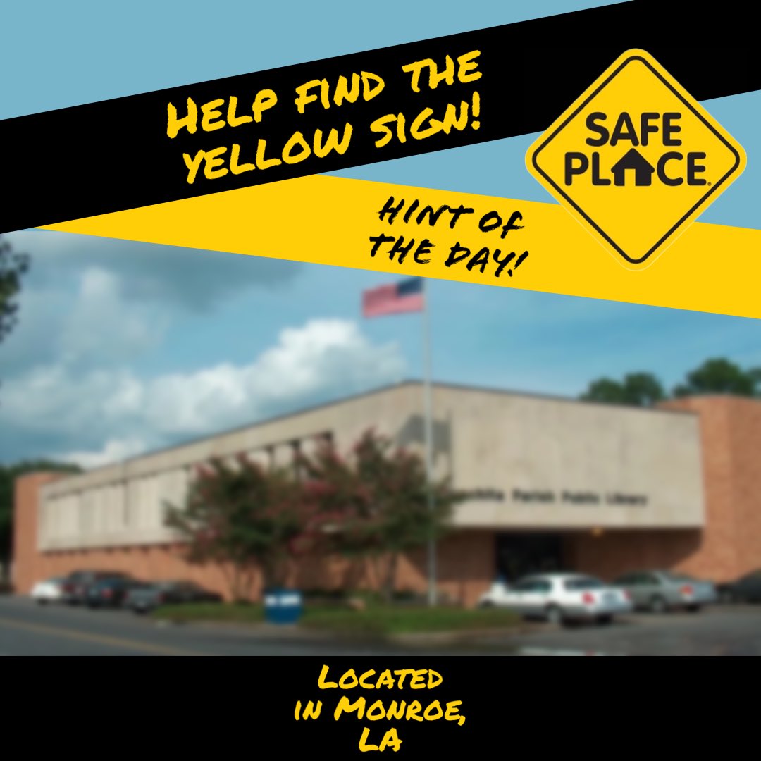 cycmonroe's tweet photo. SCAVENGER HUNT HINT OF THE DAY!
Do you recognize this Safe Place site located in Monroe? 

#nationalsafeplaceweek2023 #nspw2023 #safeplace #northeastlouisiana https://t.co/Wfhq8Pp5LG