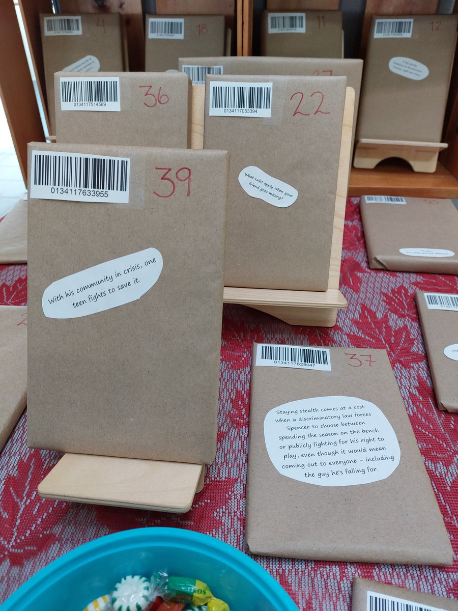 Library4NUCC's tweet photo. Have you visited Your Library lately?

Our current Blind Date with a Book has been getting a lot of attention. Check out some intriguing Equity, Diversity &amp; Inclusion (EDI) titles this month.

Thanks for the collaborative idea, @CanadoreRes 

@CanadoreCollege @NipissingU https://t.co/idnhsL79st