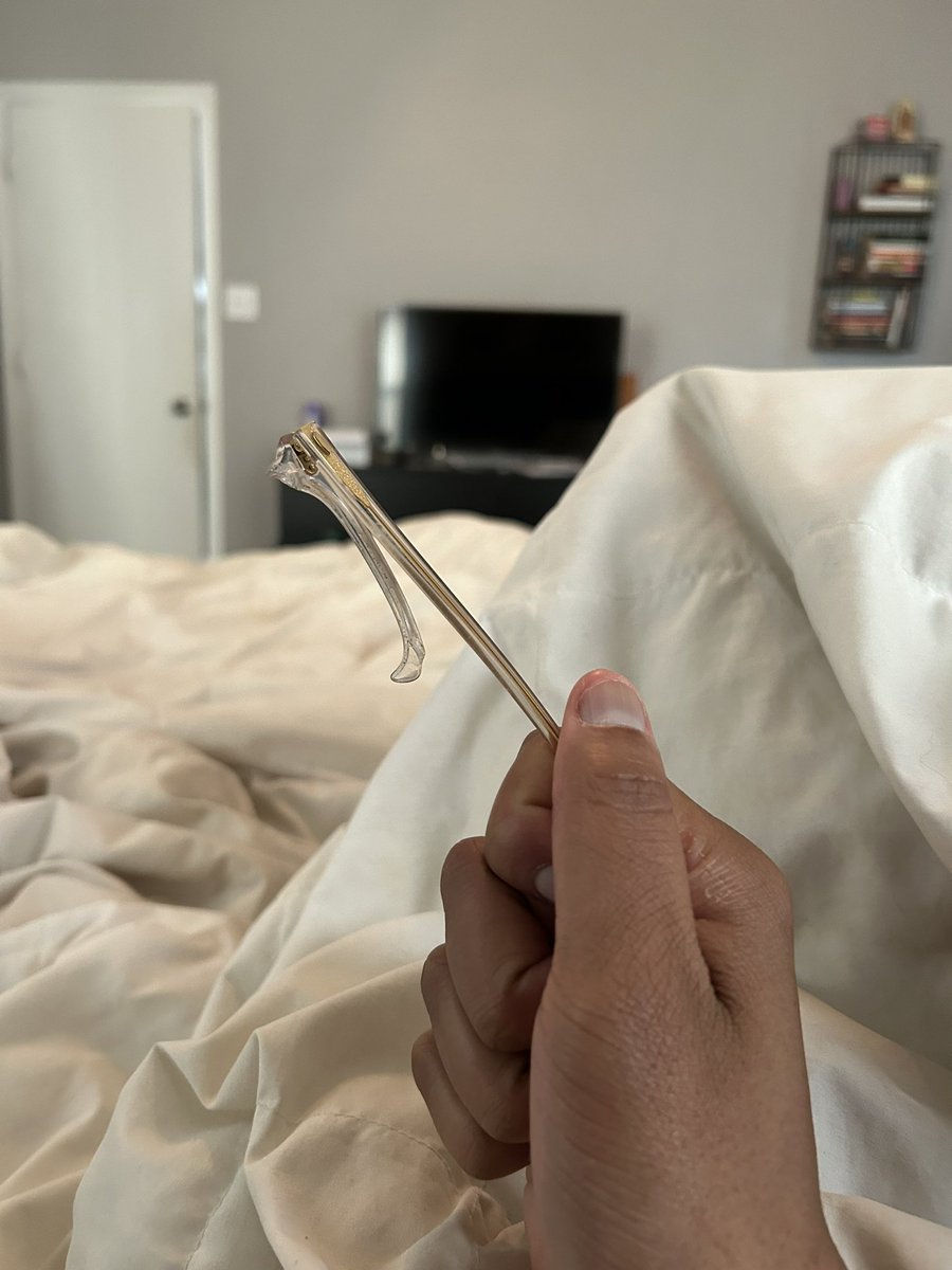treyancy3's tweet photo. I went to use the restroom for all of two minutes. I come out…my glasses are broken. My entire day depends on a computer screen…no glasses now, and I haven’t ordered contacts in years. I wonder who broke them? https://t.co/QELtYpP77K