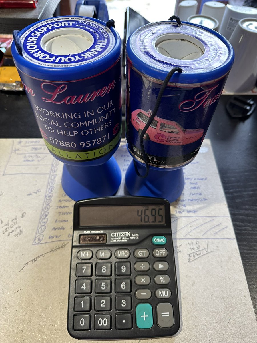 Thanks to @CardsDirectUK  Lowestoft store staff & customers for raising this awesome amount of £46.95p in only a few weeks !! This money goes to local people or causes !! Thankyou so much everyone clap 👏