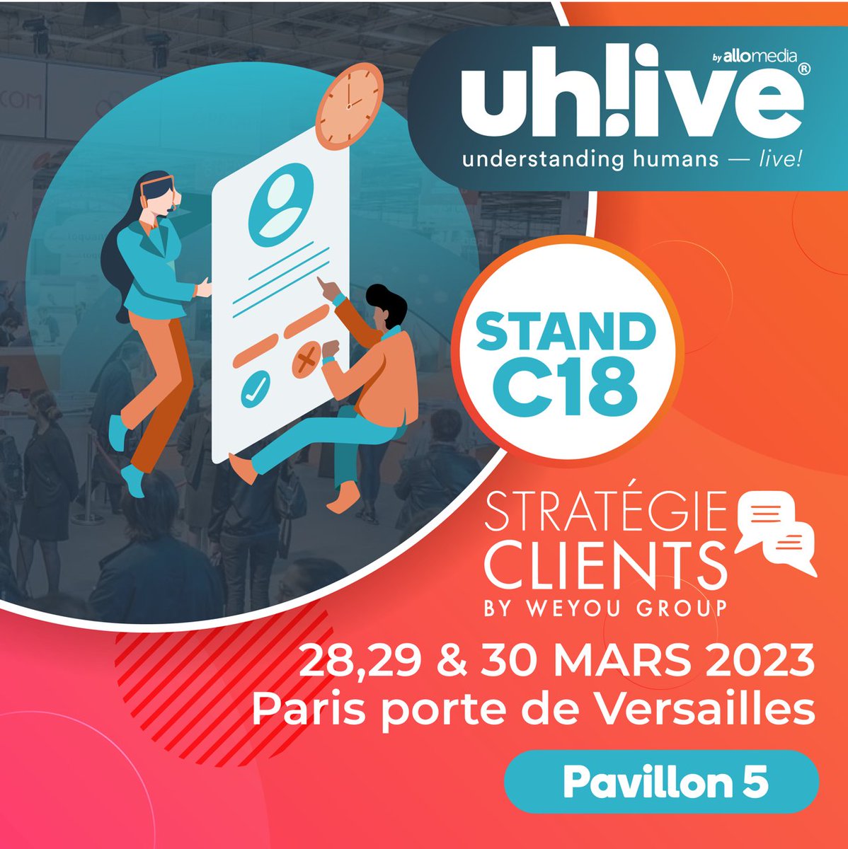 Venez rencontrer notre équipe la semaine prochaine au salon Stratégie Clients !

Rejoignez-nous en demandant votre badge d'accès gratuit : demande-badge.strategieclients.com/km?ex=vjgrhuba

#STRATEGIEC #relationclient #experienceclient #SpeechAnalytics #SpeechRecognition #ASR