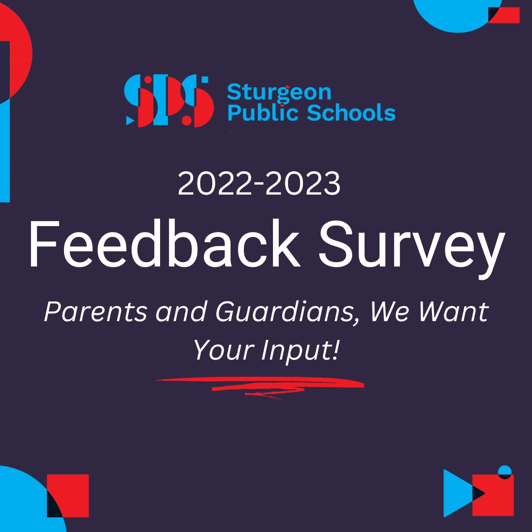 We want your feedback! 

Our annual survey is designed to gather feedback from parents and guardians, enabling our Division to continuously enhance its programs and services, and ensure the educational needs of students and families are met:

bit.ly/FeedbackSurvey…