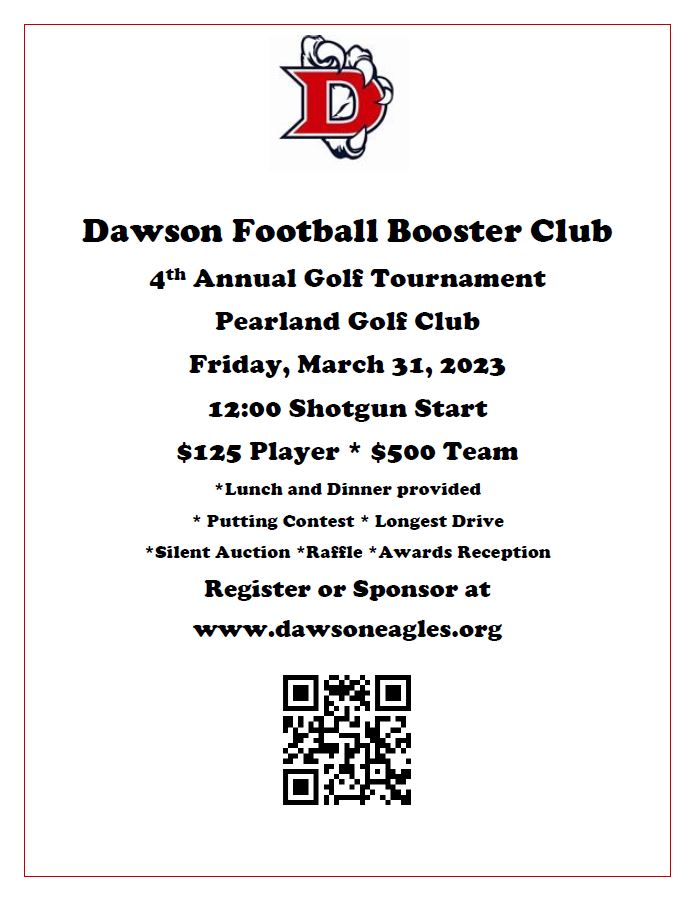 Come and join us next Friday for our annual golf tournament. It's a great time with 2 great meals provided!! Whether you're a single playing or want to get a team, the information is attached. Any further questions, please feel free to reach out. We would love to have you out