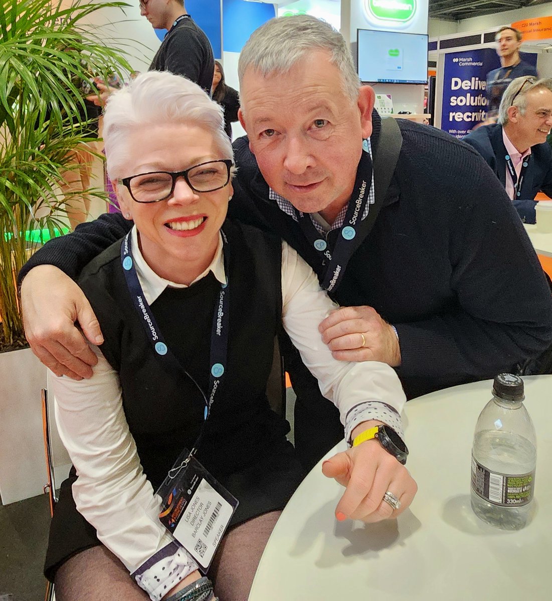 PaulatThePanel's tweet photo. Great to catch up with the wondeful @LisaMariJones from @BarclayJones  and @TraceyO_Data at the @recexpo #recexpo today. 

Tracy and Lisa help us run @ThePanelDublin better and are @Bullhorn  and recruitment experts. https://t.co/dYC0QIpHOg