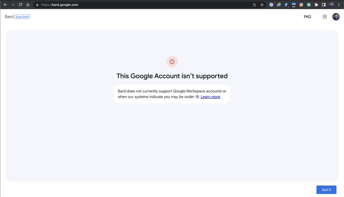 Google Bard.  Day 1.  FAIL.  This is SUPER typical of new Google technology.  Sticking with <a href="/OpenAI/">OpenAI</a> for now. <a href="/Google/">Google</a> #Google #Bard #AI #OpenAI #ChatGPT