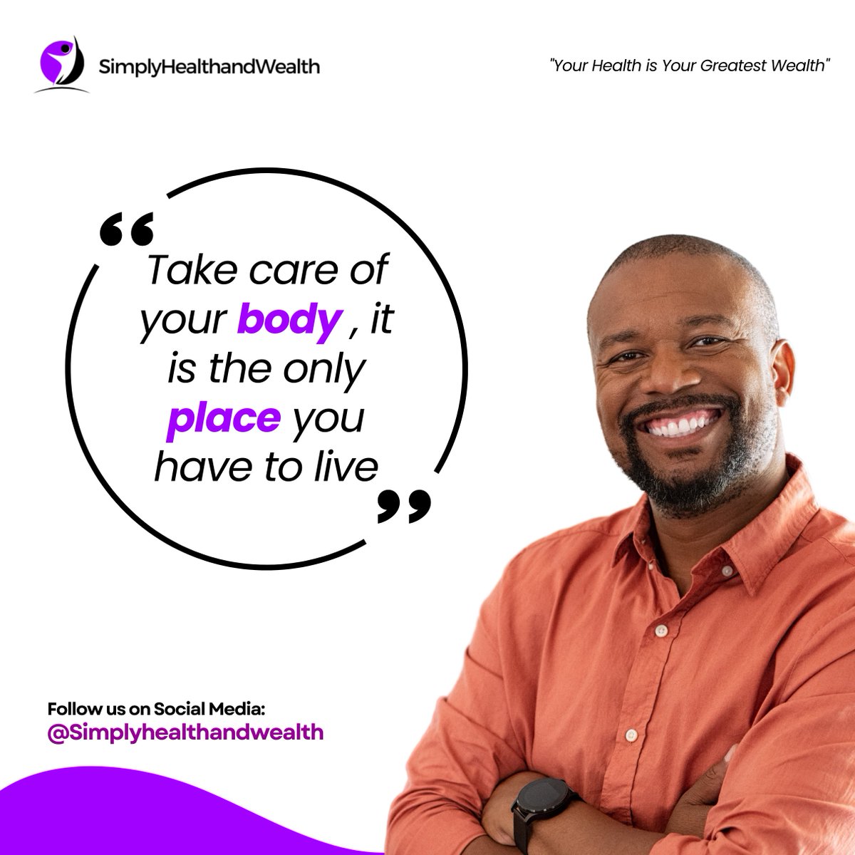How well do you take good care of your body?

This is a reminder that your body is the only place you have to live.

Take good care of yourself.

#simplyhealthandwealth #nigeriaentrepreneurs #ukentrepreneurs #entrepreneursinlagos #healthiswealth #nbctribe #healthcoach