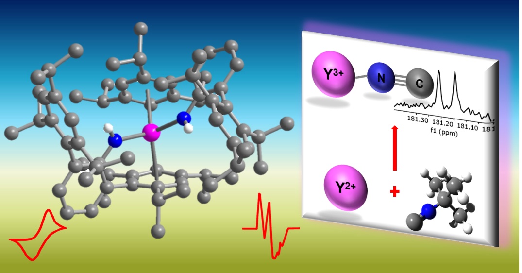 Selly Demir (@demirselly) on Twitter photo We are excited to present the first thermally stable, neutral yttrium(II) complex. The highly reactive Y(II) center was stabilized through two amide ligands, and reacts with isonitriles to isocyanides. Published in <a href="/ChemicalScience/">Chemical Science</a>. <a href="/GroupOdom/">Odom Group</a> <a href="/GroupDemir/">Demir Group</a> pubs.rsc.org/en/content/art… We are excited to present the first thermally stable, neutral yttrium(II) complex. The highly reactive Y(II) center was stabilized through two amide ligands, and reacts with isonitriles to isocyanides. Published in <a href="/ChemicalScience/">Chemical Science</a>. <a href="/GroupOdom/">Odom Group</a> <a href="/GroupDemir/">Demir Group</a> pubs.rsc.org/en/content/art…