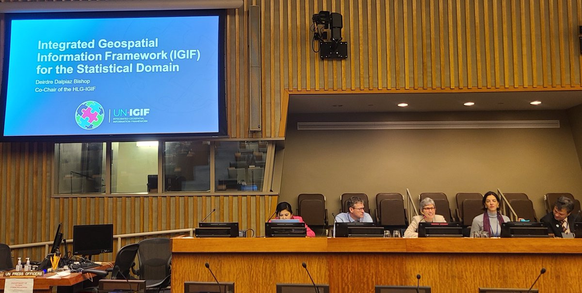 HLG-IGIF Co-Chair Ms. Deirdre Bishop was pleased to share #IGIF at the #UN54SC. The #HLG_IGIF and #EG_ISGI look forward to working with our statistical colleagues to address global challenges by expanding #IGIF in the statistical domain. Thanks to our hosts @UNStats. @UNGGIM