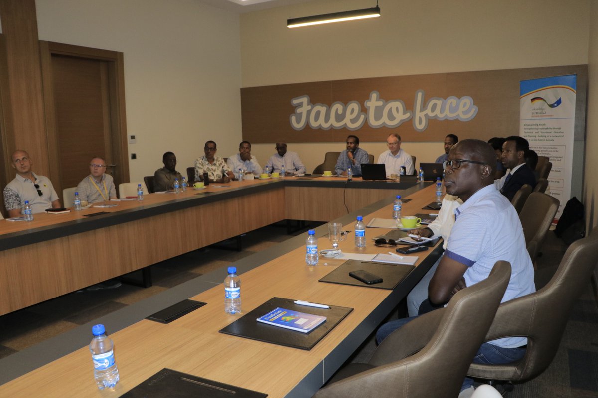 GSA held a meeting with applicants for the pre-qualification stage of the Prof. Adow TVET  Centre construction and rehabilitation works.
We were joined by our lead consultants NIRAS-IP CONSULT and implementing partner Yme Foundation. <a href="/ymewater/">Yme Foundation</a> <a href="/KfW_FZ_int/">KfW Development Bank</a> #TVET_SOMALIA