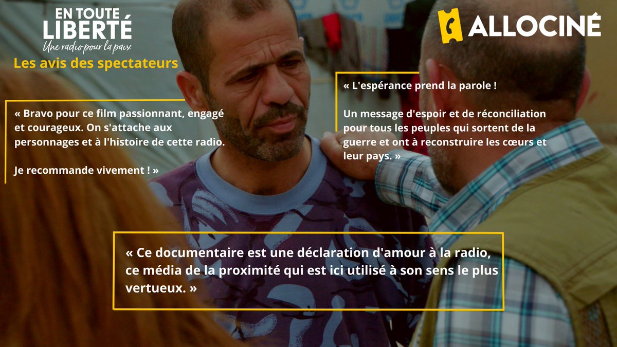 Les spectateurs d'<a href="/allocine/">AlloCiné</a> ont aimé le dernier #film de Xavier de Lauzanne. Retrouvez En toute liberté, avec la participation de <a href="/SophiaAram/">sophia aram</a>  et Sylvain Tesson, actuellement au #cinéma.

Lien des séances : bitly.ws/BryM

<a href="/AloestProd/">Aloest Films</a> <a href="/EchoStudioFR/">Echo Studio FR</a>