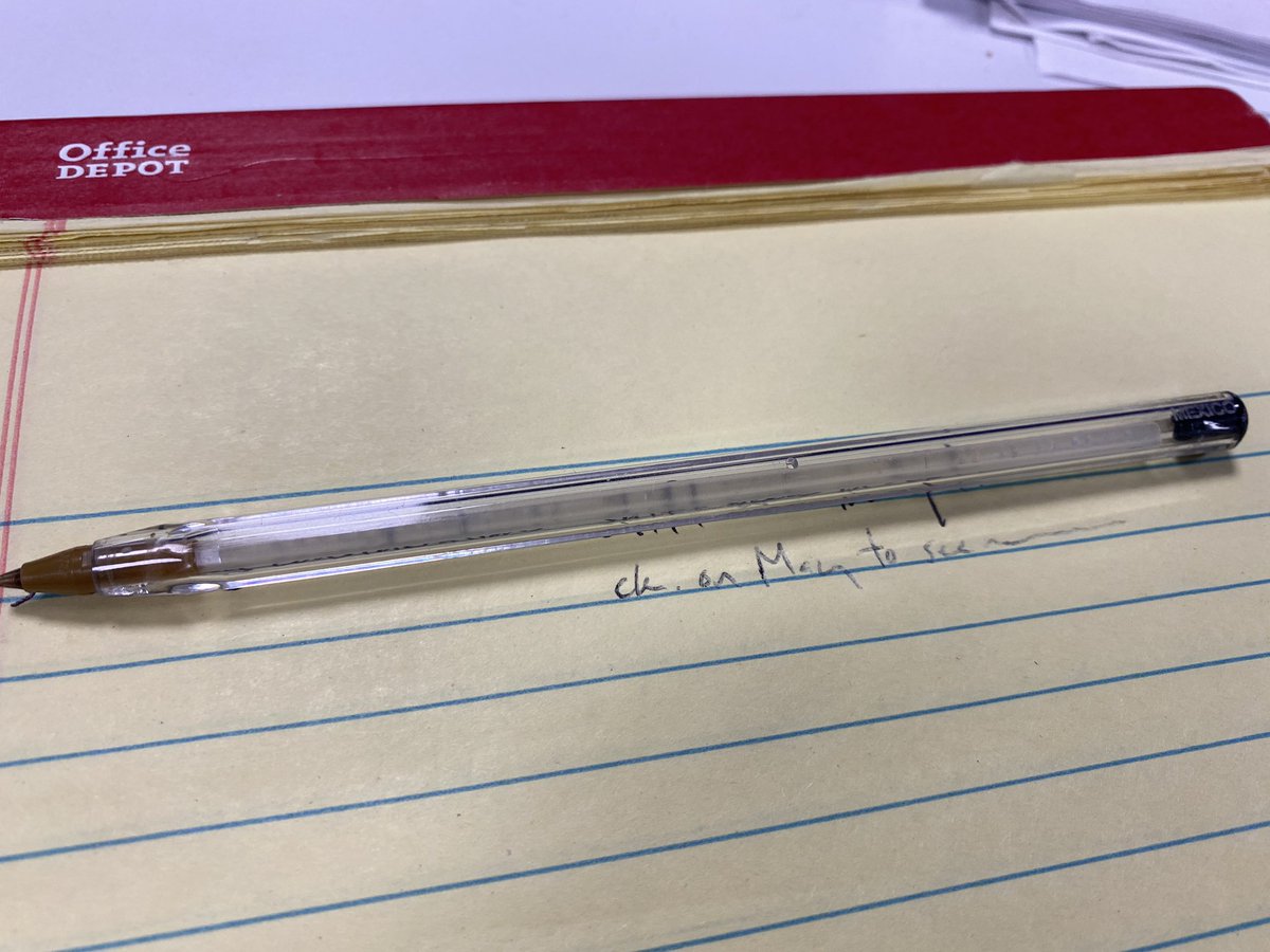 ToddDykesWLWT's tweet image. I just experienced the demise of this classic Bic pen😔 - in my opinion, the most efficient/trustworthy pen for people who write with their #LeftHand!! #WhenTheInkIsGone😜 (#FirstWorldProblems)