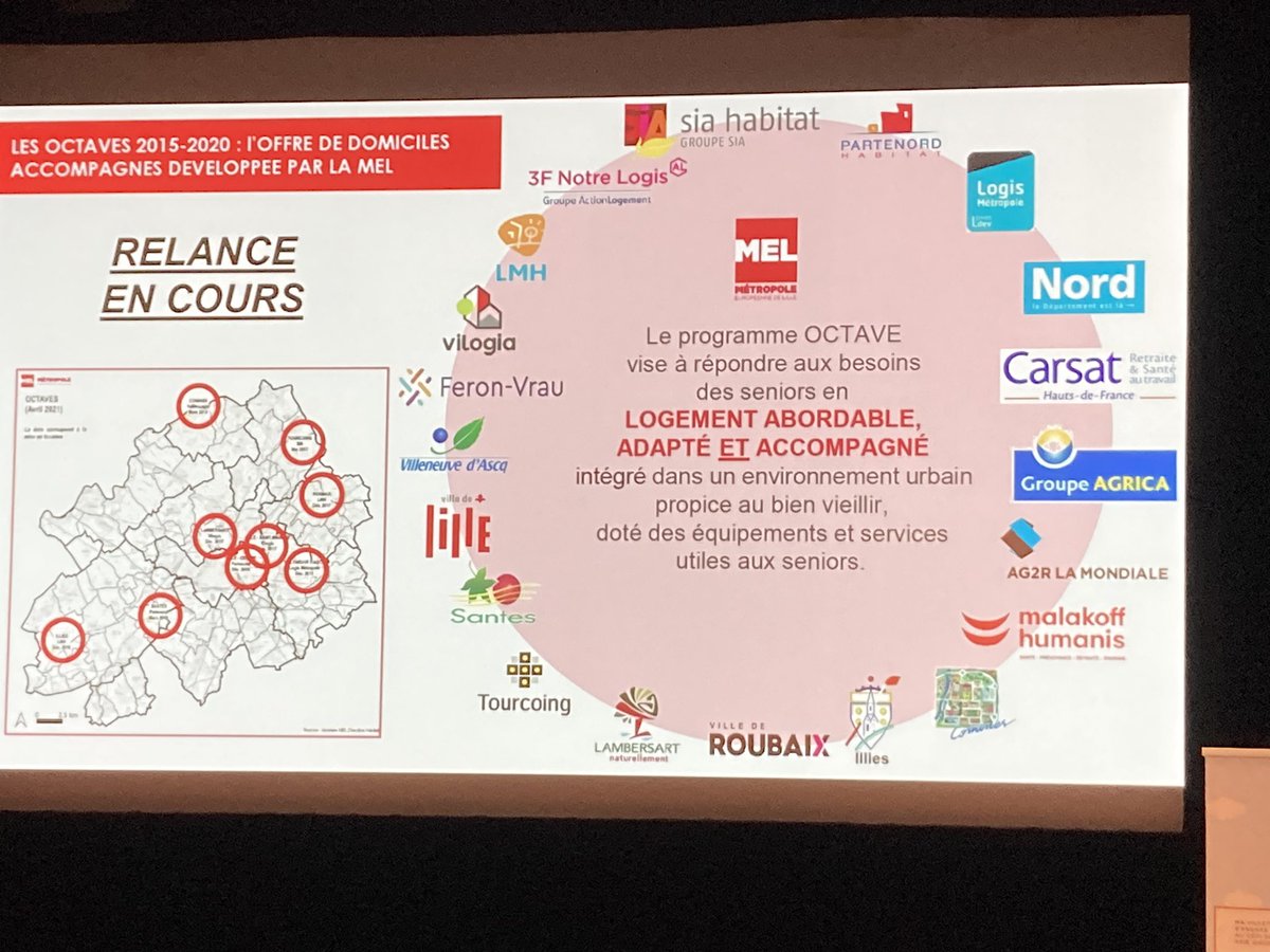 Présentation du dispositif #octave sur la @MEL_Lille, avec le soutien de ses partenaires