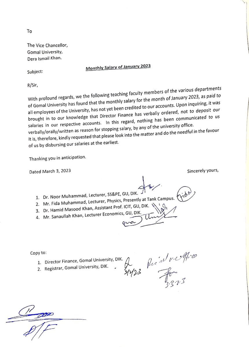 فپواسا خیبرپختونخواہ گومل یونیورسٹی میں وائس چانسلر کی طرف سے اساتزہ تنظیم کے عہدیداران کے ساتھ ناروا سلوک اور  تنخواہوں کی بندش کی پروزور مذمت کرتی ہے-چانسلر اور سی ایم نوٹس لیں ورنہ  احتجاج کی کال دی جائیگی-  
<a href="/AimalWali/">Aimal Wali Khan</a> <a href="/MAhmedhec/">Dr Mukhtar Ahmed</a> <a href="/RTanveerPMLN/">Rana Tanveer Hussain</a> <a href="/infokpgovt/">Information Department KP</a>