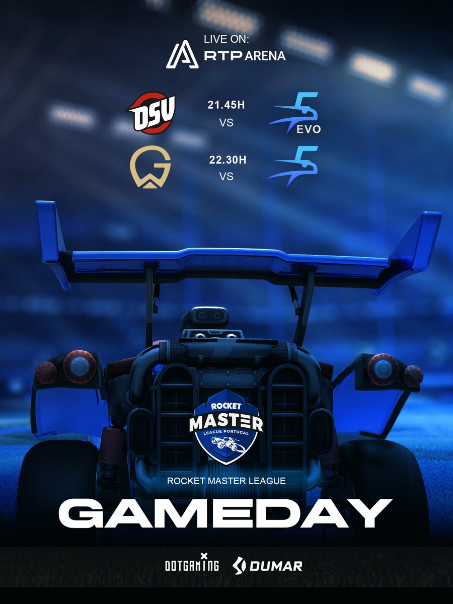 🔵GAMEDAY⚪️

Hora de continuar no topo da tabela e  mostrar quem são os melhores de Portugal👌

📺Live on twitch.tv/rtparena

🆚 <a href="/OservEsport/">OSV | #OSVWIN 🔴</a>  
⏰ 21.45h

🆚 <a href="/ImpulseGW/">IGW | Impulse GW</a> 
⏰ 22.30h