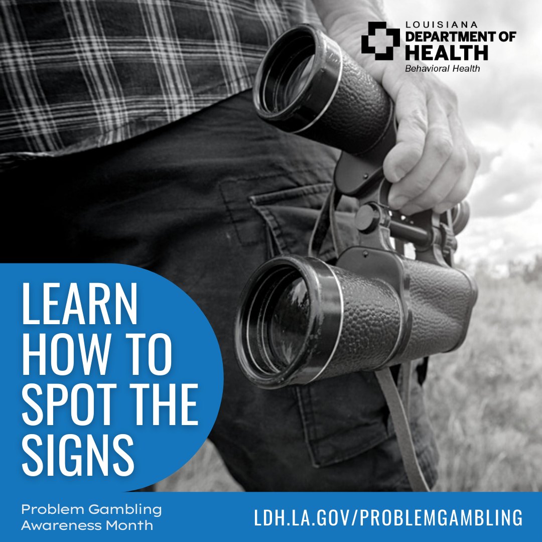 Veterans with PTSD have a 60% higher rate of Gambling addiction than the general population. Help is available! For services or to receive more information contact 1-877-770-STOP (7867) or visit ldh.la.gov/page/1545 #AddictionRecoveryLA #PGAM2023