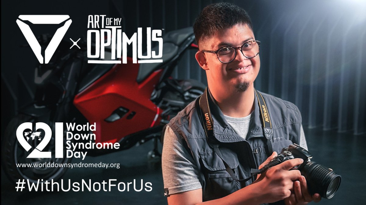 Celebrating #WorldDownSyndromeDay 2023 #WithUsNotForUs at Ultraviolette's inclusive base. 
Meet @ArtofMyOptimus , a passionate photographer with #DownSyndrome who we're proud to have as part of our team! 
#ArtofMyOptimus #inclusionmatters 

Watch: surl.li/fqwku