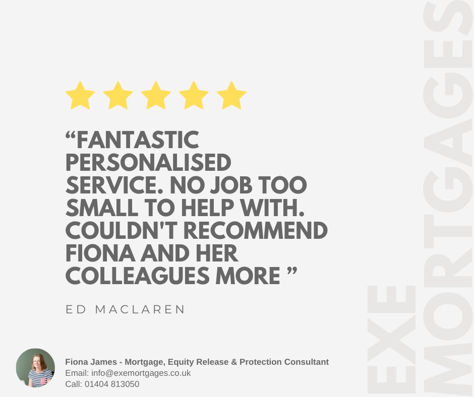 What a way to end the week! 

Thank you to Ed for your lovely feedback about Fiona James. We hope you all have a great weekend!

#feedbackfriday #mortgagebroker #happycustomer