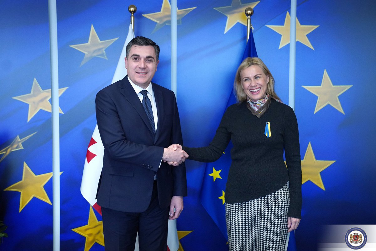 iliadarch's tweet photo. Had a productive meeting with the EU Commissioner for Energy @KadriSimson. Georgia's increasing role in ensuring Europe's energy security, as well as diversification of energy resources, were the core topics of our conversation. https://t.co/9xPKxtEqSh
