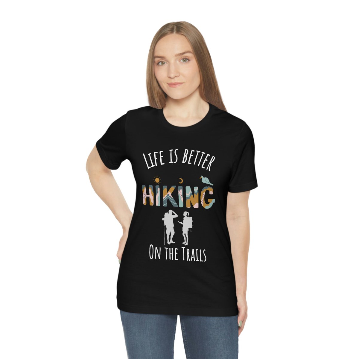 ArleDesign's tweet image. Excited to share this cool hiking tee in my #etsy shop: Life Is Better On The Trails Hiking - Unisex Jersey Short Sleeve Tee Get yours today here:
etsy.me/3JWCRfd 
#hiking #trails #camping #mountain #nature #adventure #outdoors #life #exploration