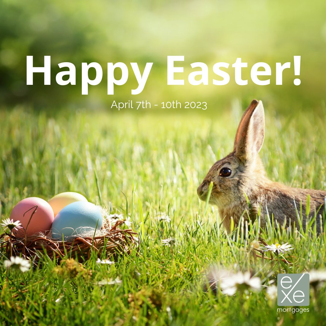 Who else is egg-cited for #Easter?

Our office will be closing on Thursday 6th April at 5pm and will re-open at 9am on Tuesday 11th April

Happy Easter from the Exe Mortgages Team!

#easter2023 #bankholiday #mortgagebroker